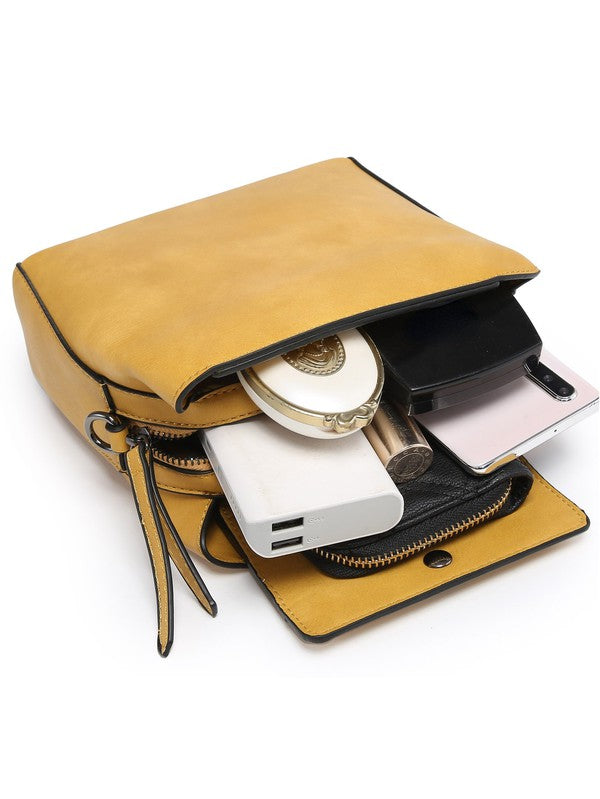 Small Crossbody Bag Triple Multipockets