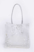 Lace Novelty Structured Mini Tote