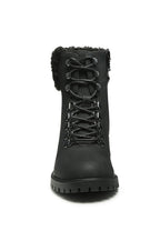 Lace up Fur Ankle Boot