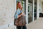 The Emma- Leopard Neoprene Bag