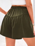 Full Size Casual Drawstring High Waist Relaxed Shorts Plus Size