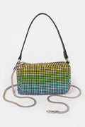Convertible Rhinestone Small Clutch Bag