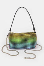 Convertible Rhinestone Small Clutch Bag