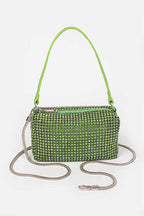 Convertible Rhinestone Small Clutch Bag