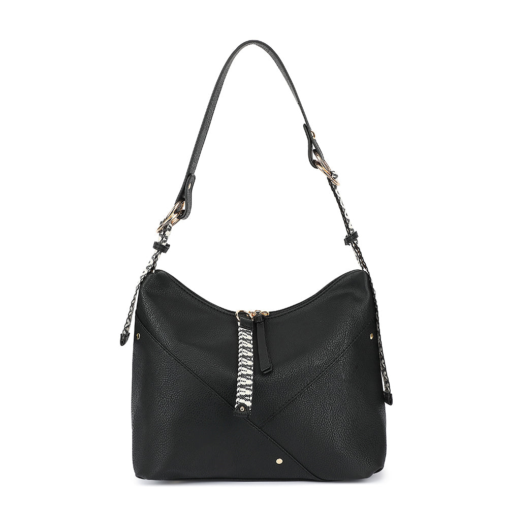 10 5W X 10H X 4 75D Zipper Closure Back Zip Pocket Four Protective Feet At Base Inside Lining with 2 Open Pocket