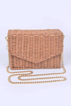 Basket Weaved Box Swing Bag