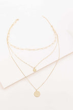 Multi Layered Coin Pendant Necklace