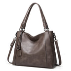 Soft Leather-Look Women's Shoulder Tote Bag