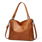 Soft Leather-Look Women's Shoulder Tote Bag