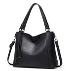 Soft Leather-Look Women's Shoulder Tote Bag