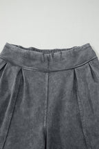 Solid Mineral Wash Jogger Style Pants