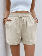 Frill Drawstring Shorts