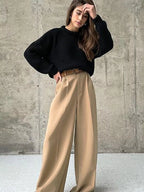 Wide Leg Pleated Pants