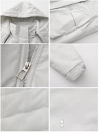 Full Size Zip Up Hooded Parka Outerwear Plus Size