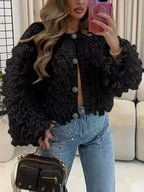 Fringe Button Up Cardigan