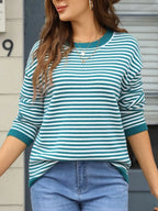Striped Round Neck Sweater
