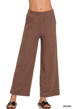 Zenana Cotton Slub Wide Leg Pants