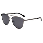 ALMONTE | Women Flat Lens Polarized Round Fashion Aviator Sunglasses