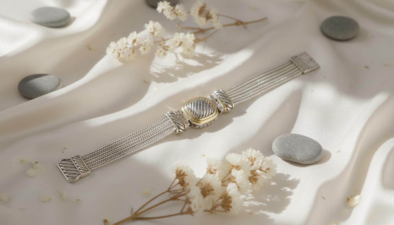 Vintage Braided Bar Bracelet