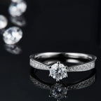 Moissanite 925 Sterling Silver Ring