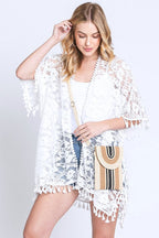 Mix Color Straw Crossbody Phone Bag