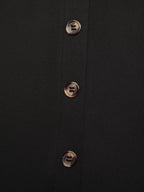 Button-Front Midi Skirt with Pockets