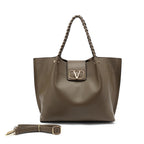 Tami V satchel with braided handle