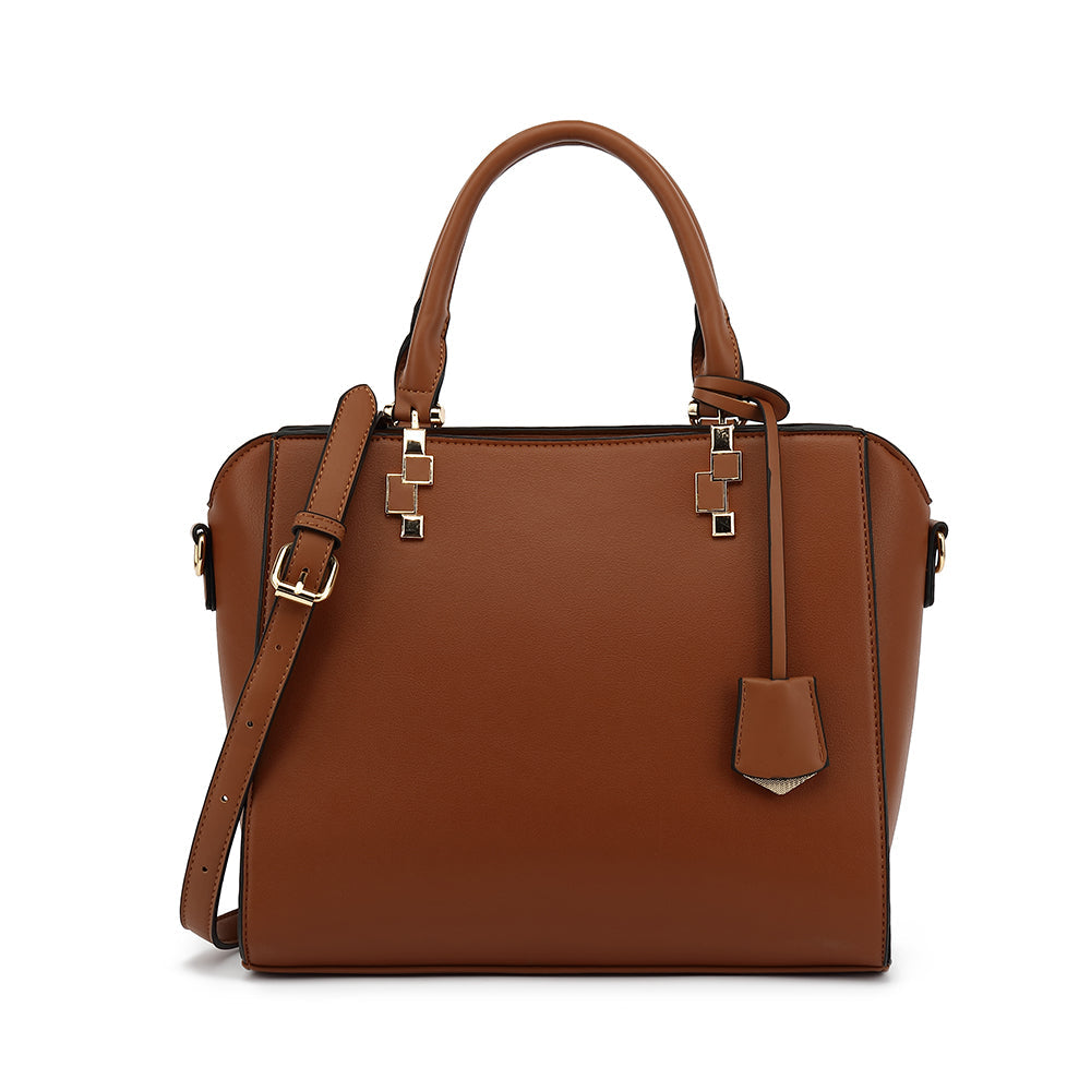 Satchel with Detachable Shoulder Strap