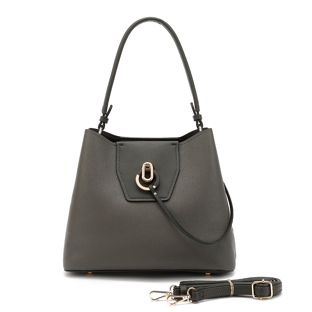 Shoulder Bag with Detachable Crossbody Strap