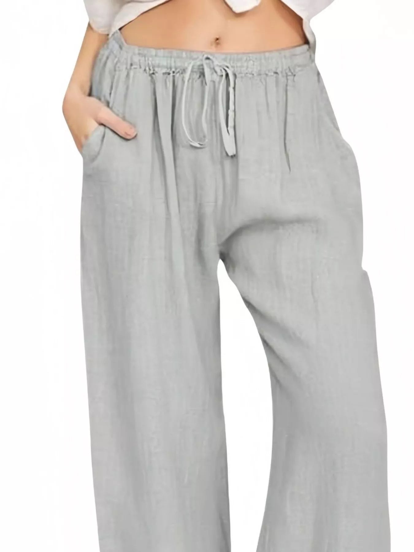 Full Size Casual Wide Leg Pants Plus Size