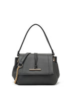Flap crossbody with toggle detail and chain strap