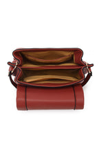 Flap crossbody with toggle detail and chain strap