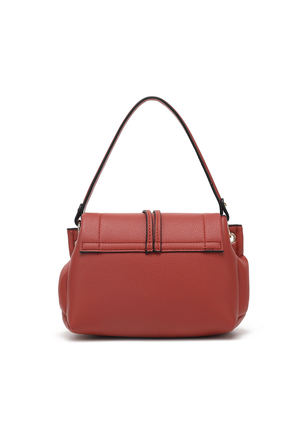 Flap crossbody with toggle detail and chain strap