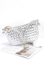 Weaved Faux Leather Easy Shoulder Bag