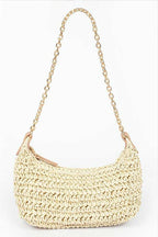 Faux Straw Fashion Shoulder Bag