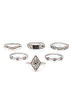 6 PC Assorted Ring Set
