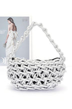 Metallic Strings Braided Shoulder Bag