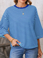 Striped Back Bow Tie T-Shirt