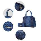 MKF Collection Viridiana Croc-Embossed Tote Bag