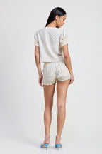 MINI RUCHED BLOOMER SHORTS