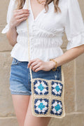 Eliza Crochet Straw Crossbody