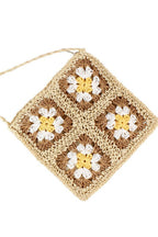 Eliza Crochet Straw Crossbody