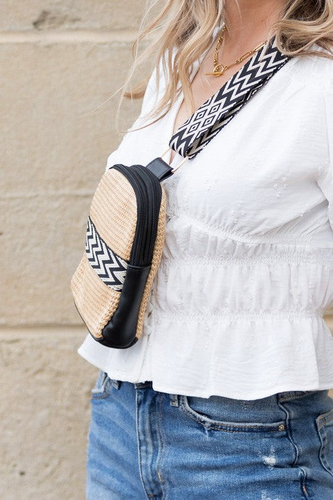 Naomi Woven Guitar Strap Sling Bag