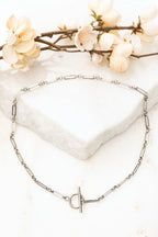 18K STAINLESS STEEL TOGGLE CHAIN NECKLACE