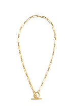 18K STAINLESS STEEL TOGGLE CHAIN NECKLACE