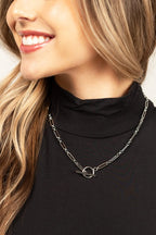 18K STAINLESS STEEL TOGGLE CHAIN NECKLACE
