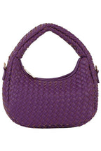 Woven Mini Hobo Shoulder Bag