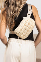 Evyn Quilted Puffer Sling Belt Bum Bag