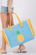 Pineapple Fringe Oversize Fashion Tote