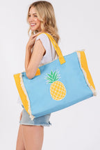 Pineapple Fringe Oversize Fashion Tote